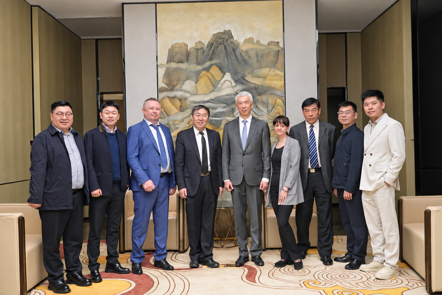 Customer reception group photograph
