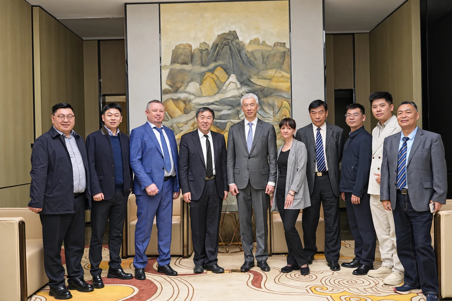 Customer reception group photograph