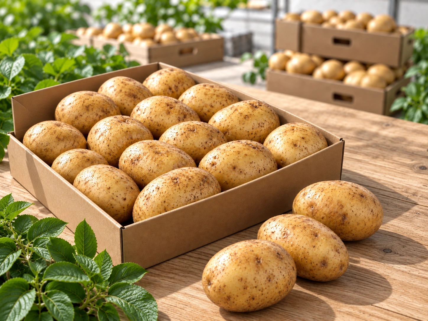 Potatoes company-supplied retouched product photograph