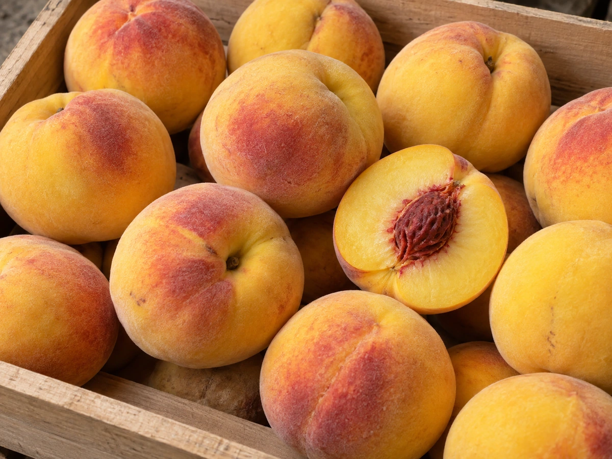 Yellow peaches